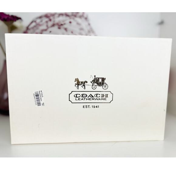 Coach NWB Kathleen Monogram Signature Logo Sneakers in Graphite Gray Size 8 M - Picture 15 of 16